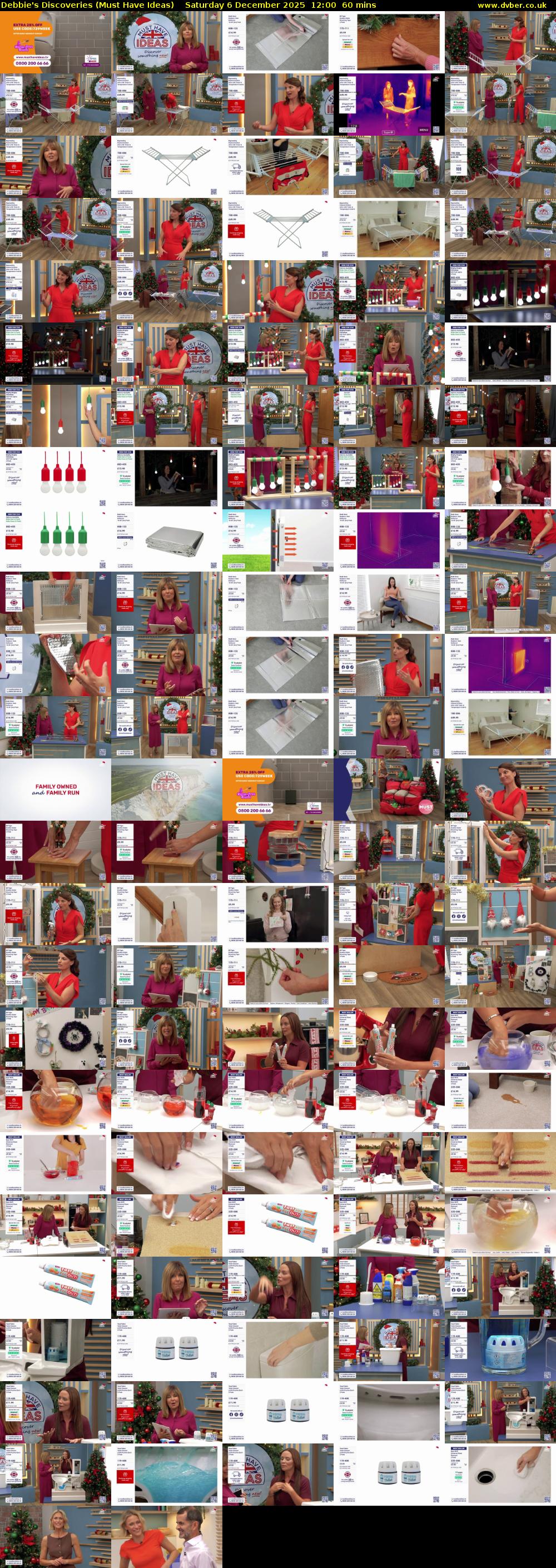 Debbie's Discoveries (Must Have Ideas) Saturday 6 December 2025 12:00 - 13:00