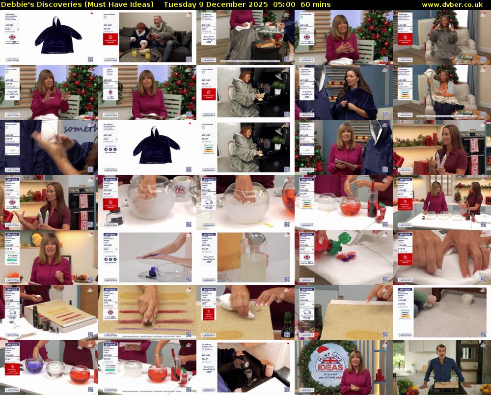 Debbie's Discoveries (Must Have Ideas) Tuesday 9 December 2025 05:00 - 06:00