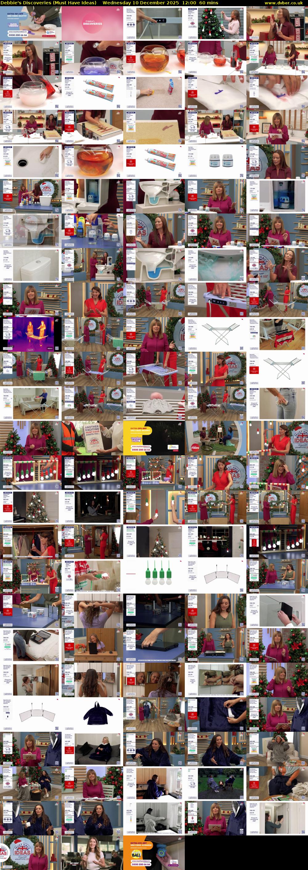 Debbie's Discoveries (Must Have Ideas) Wednesday 10 December 2025 12:00 - 13:00