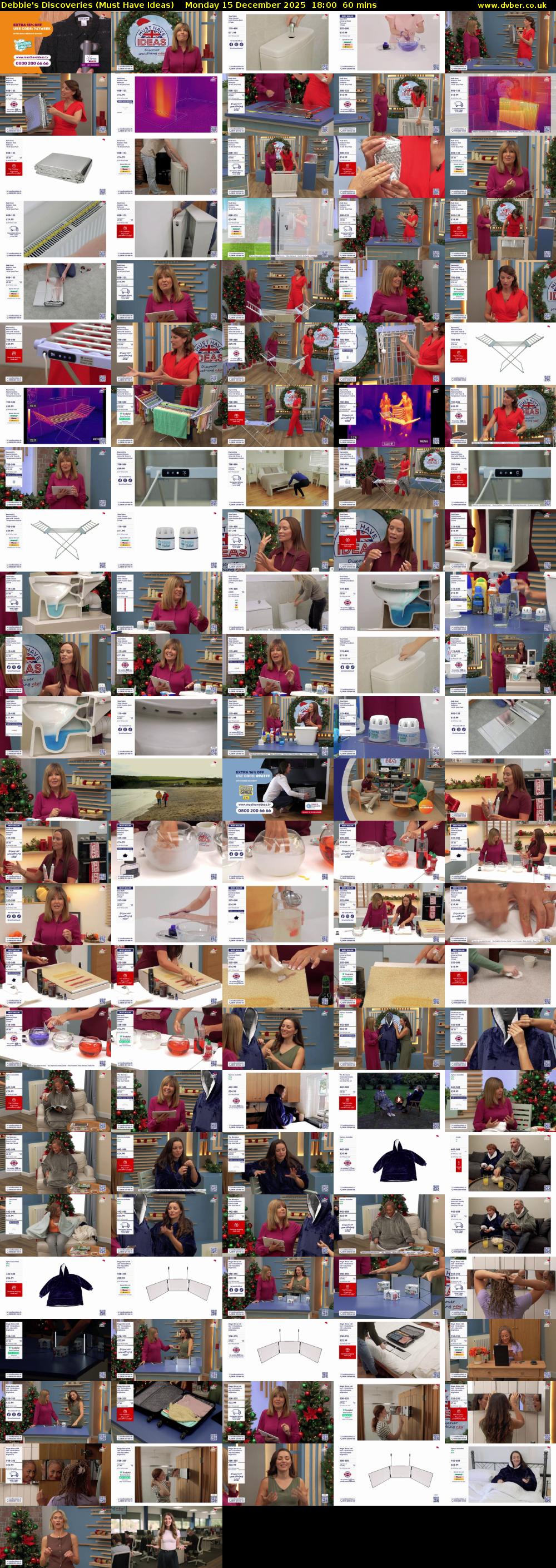 Debbie's Discoveries (Must Have Ideas) Monday 15 December 2025 18:00 - 19:00