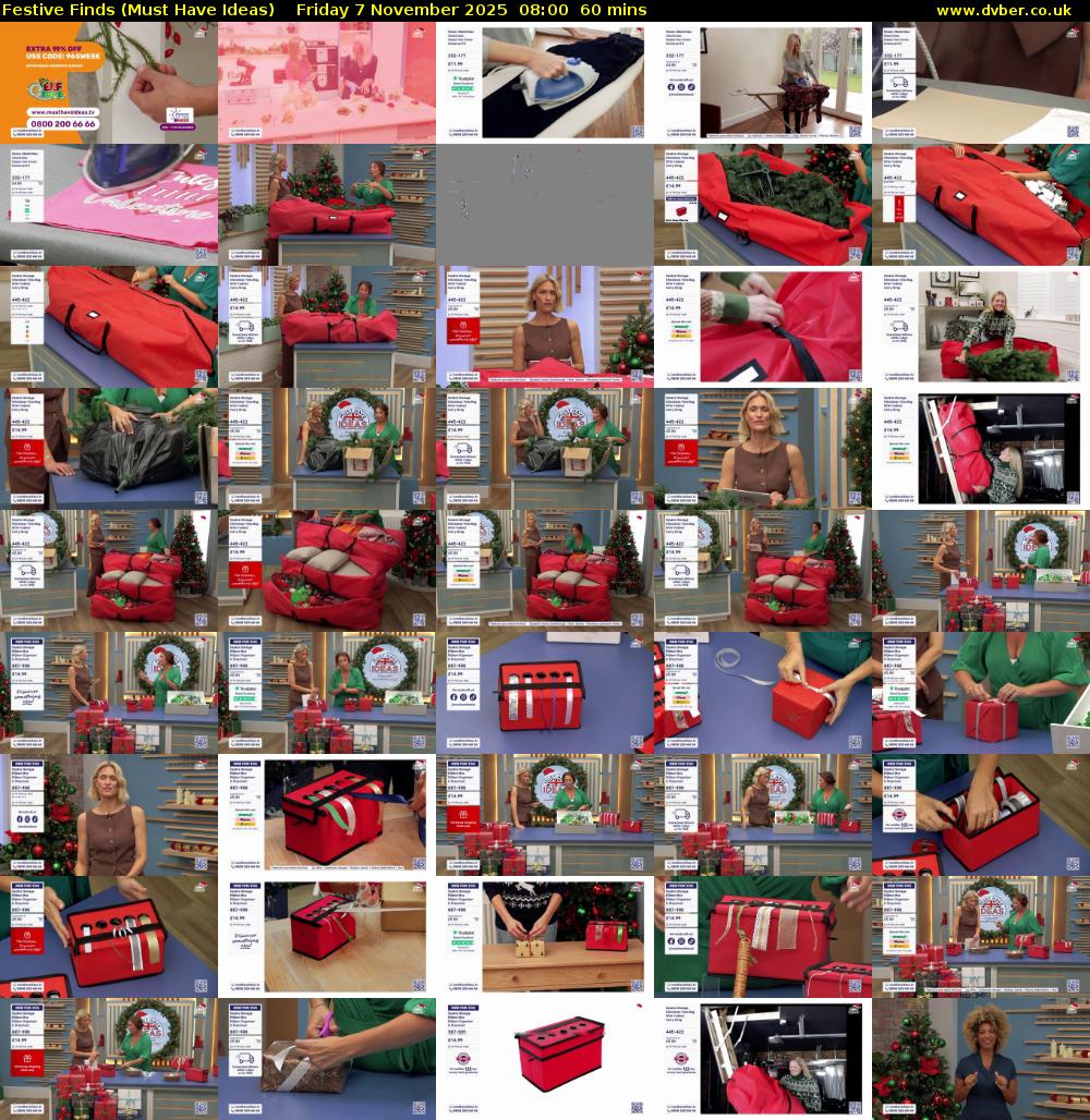 Festive Finds (Must Have Ideas) Friday 7 November 2025 08:00 - 09:00
