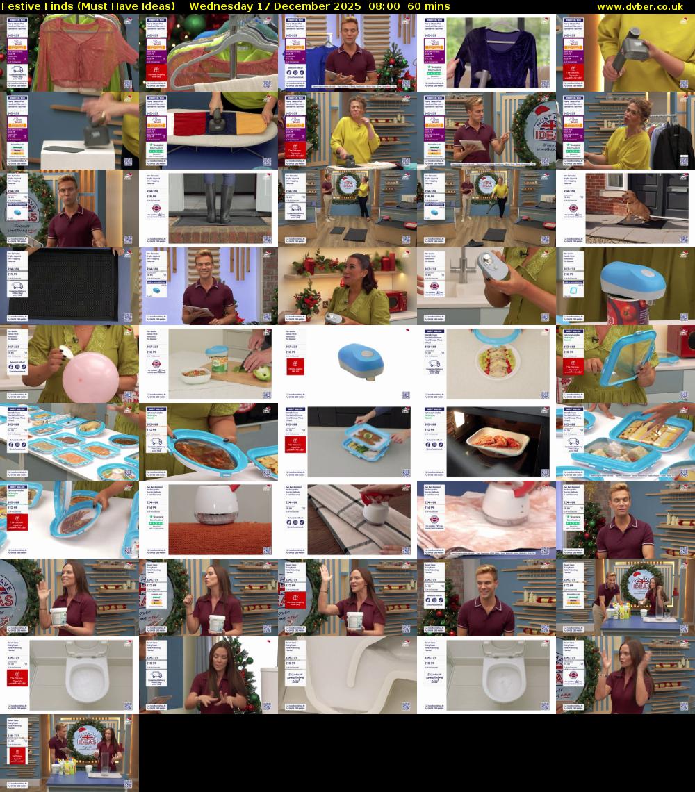 Festive Finds (Must Have Ideas) Wednesday 17 December 2025 08:00 - 09:00
