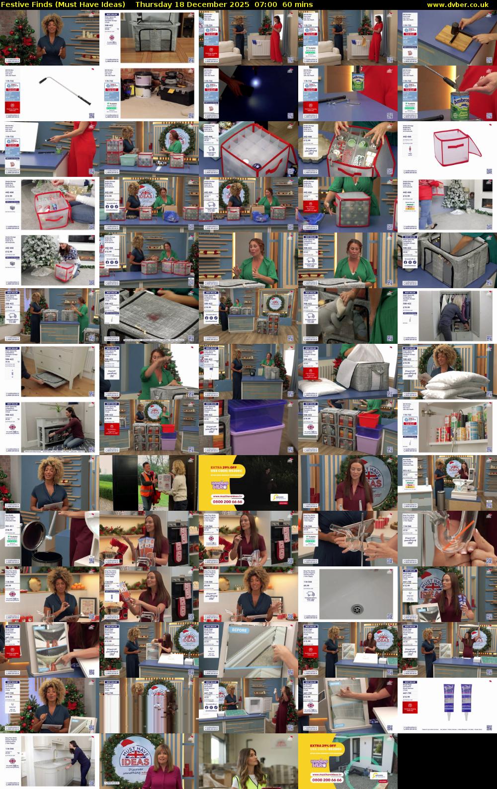 Festive Finds (Must Have Ideas) Thursday 18 December 2025 07:00 - 08:00