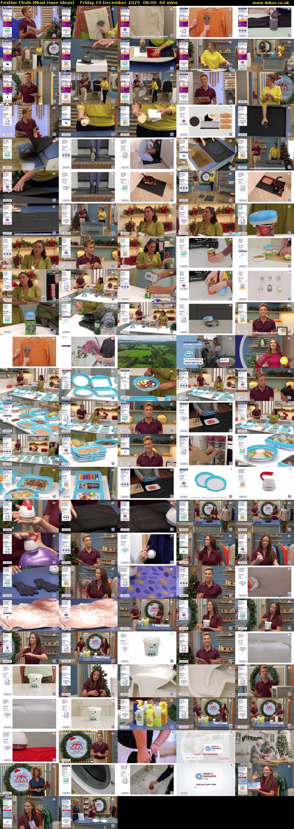 Festive Finds (Must Have Ideas) Friday 19 December 2025 08:00 - 09:00