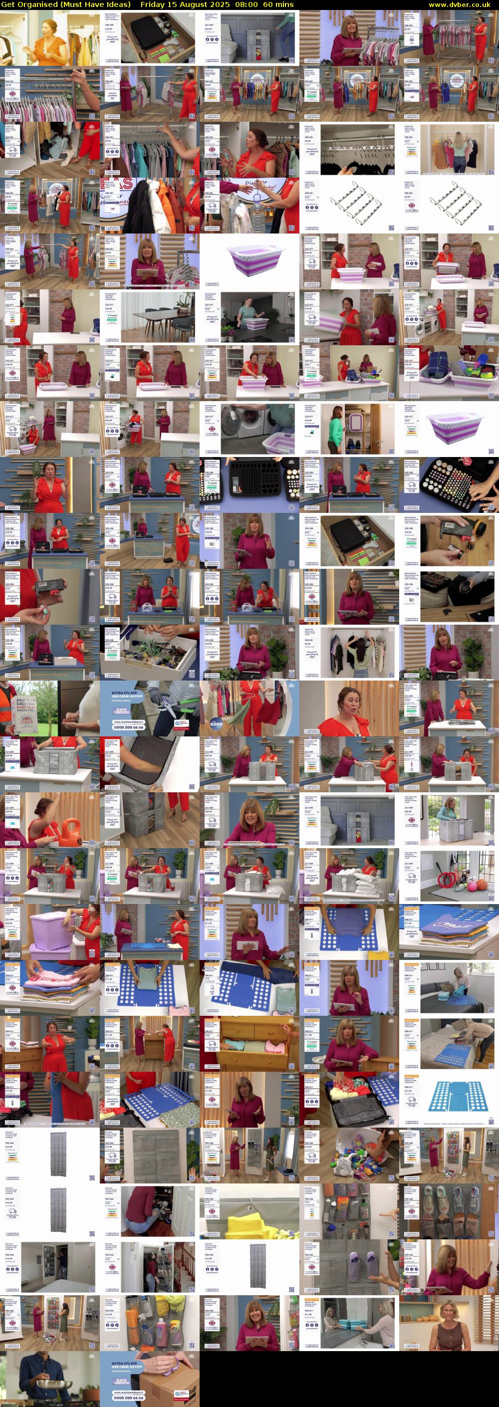 Get Organised (Must Have Ideas) Friday 15 August 2025 08:00 - 09:00