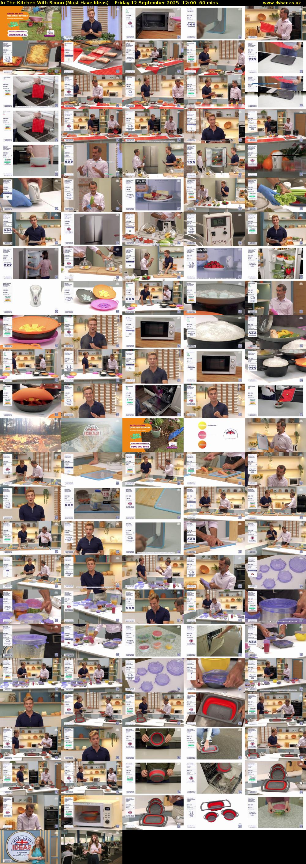 In The Kitchen With Simon (Must Have Ideas) Friday 12 September 2025 12:00 - 13:00