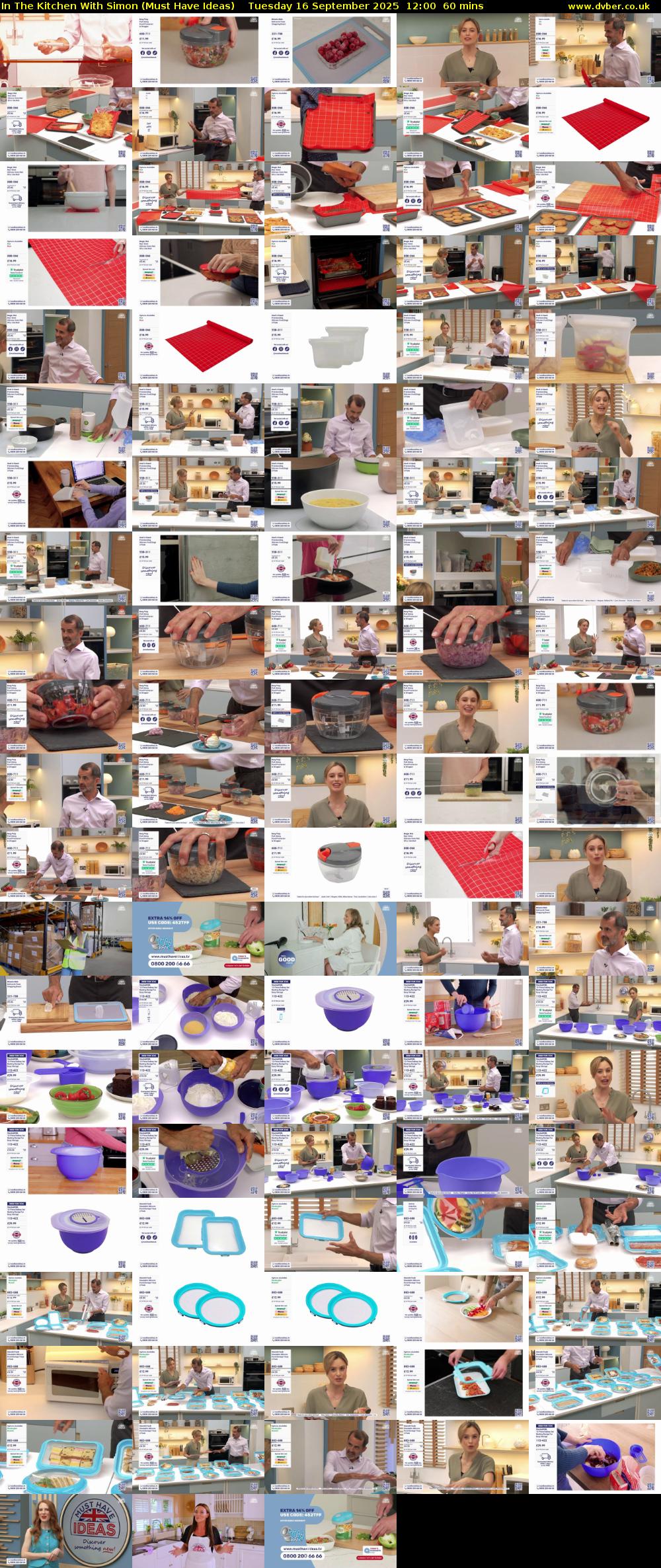 In The Kitchen With Simon (Must Have Ideas) Tuesday 16 September 2025 12:00 - 13:00