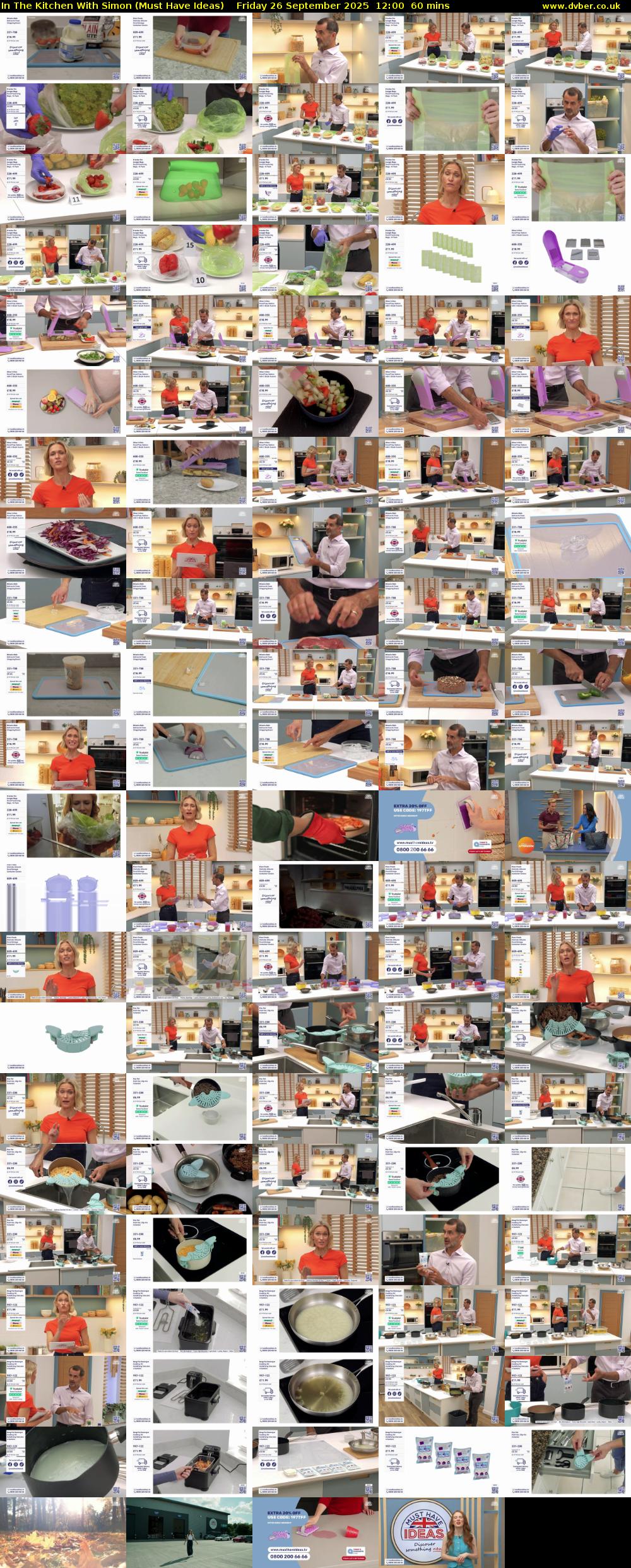 In The Kitchen With Simon (Must Have Ideas) Friday 26 September 2025 12:00 - 13:00