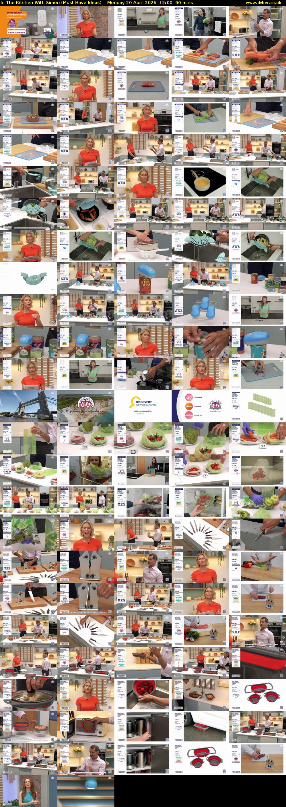 In The Kitchen With Simon (Must Have Ideas) Monday 20 April 2026 12:00 - 13:00
