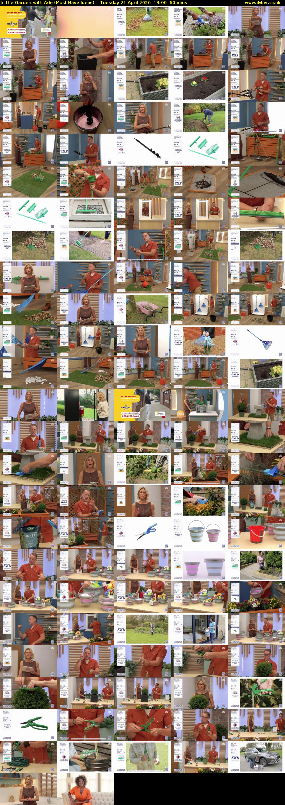In the Garden with Ade (Must Have Ideas) Tuesday 21 April 2026 13:00 - 14:00