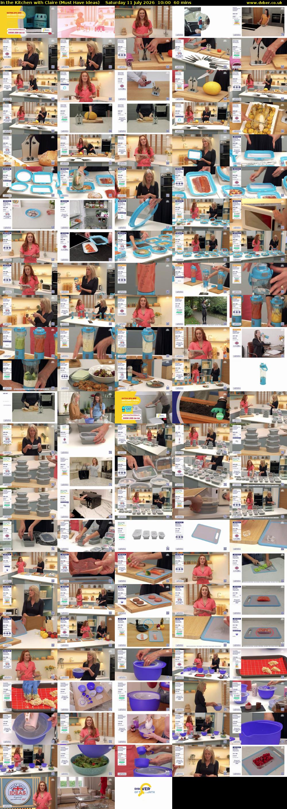 In the Kitchen with Claire (Must Have Ideas) Saturday 11 July 2026 10:00 - 11:00