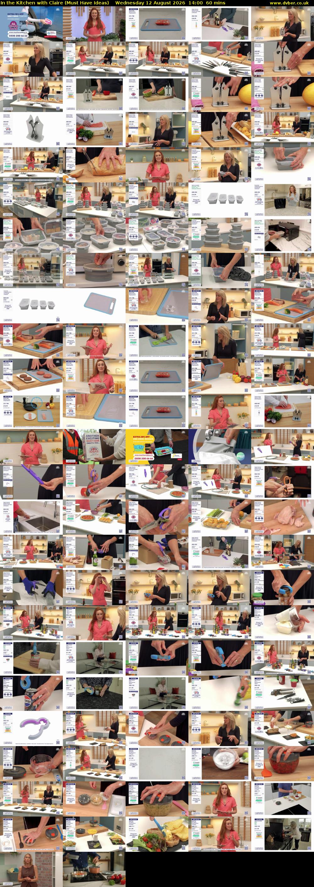 In the Kitchen with Claire (Must Have Ideas) Wednesday 12 August 2026 14:00 - 15:00