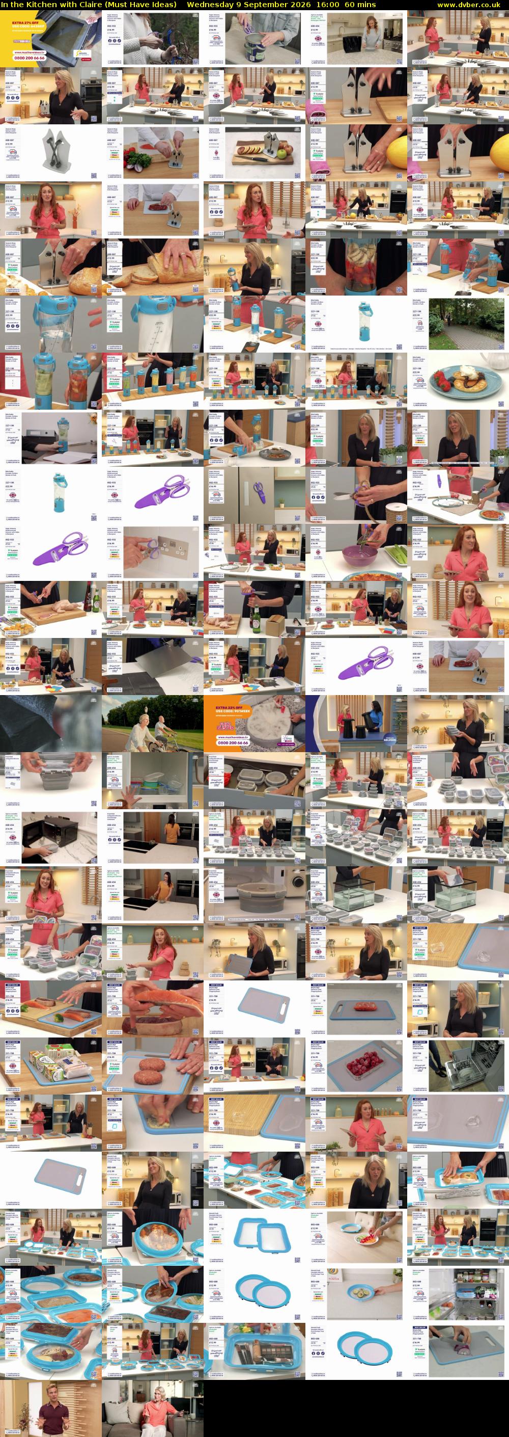 In the Kitchen with Claire (Must Have Ideas) Wednesday 9 September 2026 16:00 - 17:00