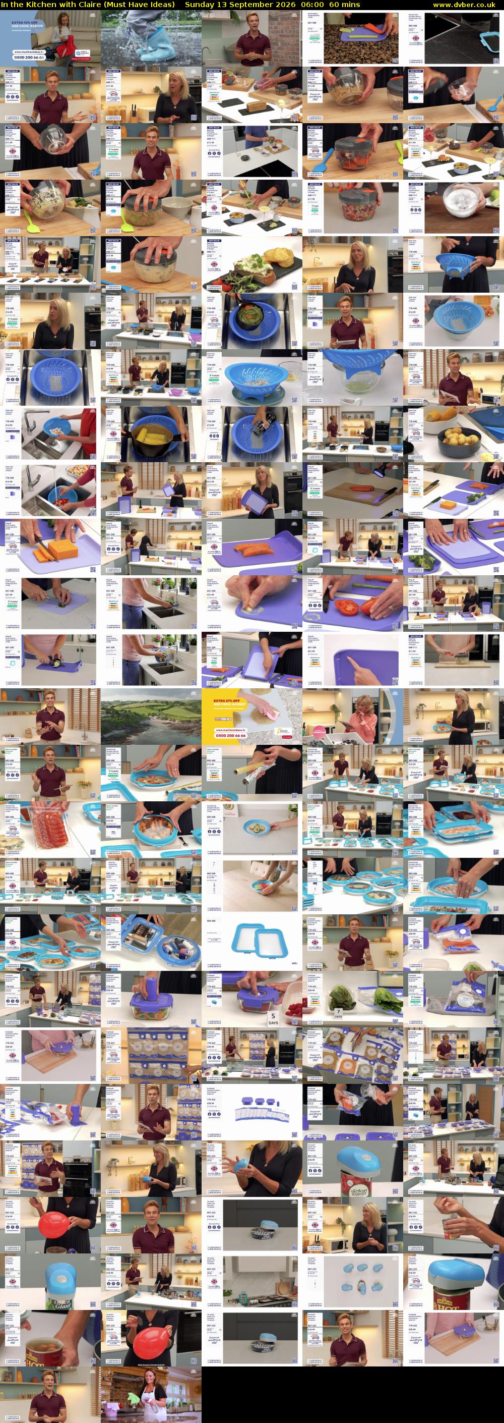 In the Kitchen with Claire (Must Have Ideas) Sunday 13 September 2026 06:00 - 07:00