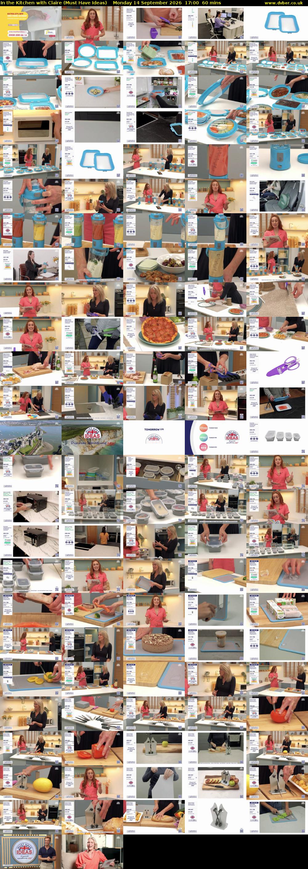 In the Kitchen with Claire (Must Have Ideas) Monday 14 September 2026 17:00 - 18:00