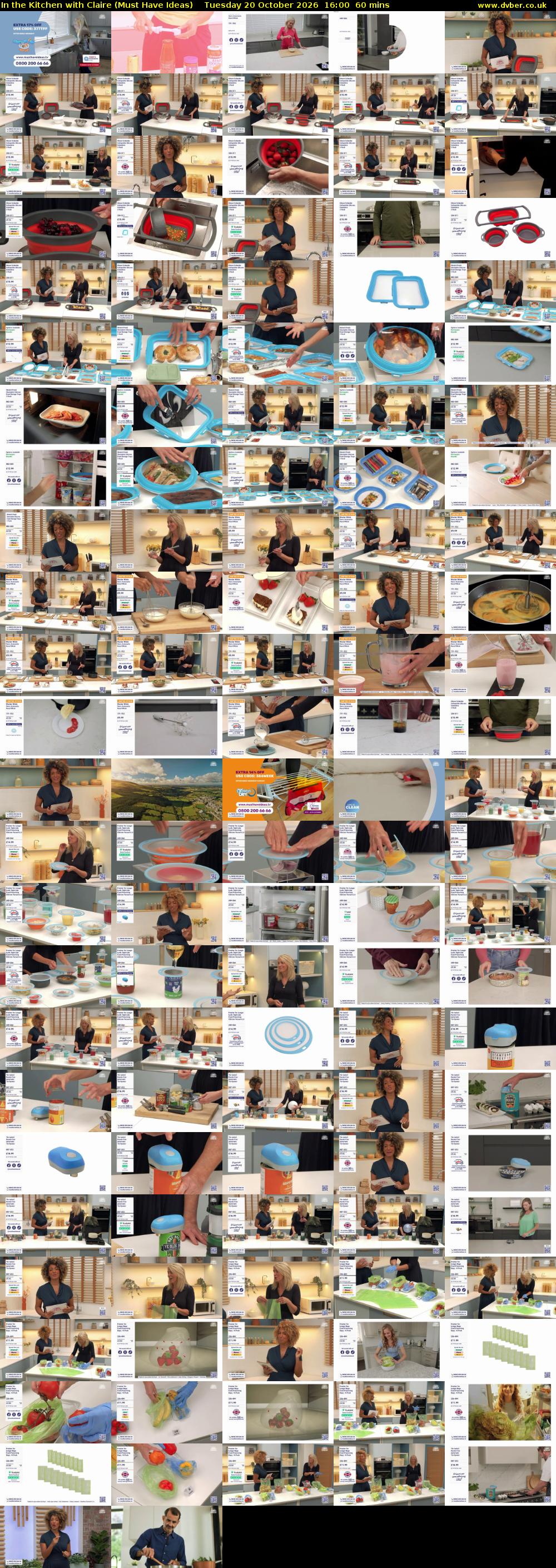 In the Kitchen with Claire (Must Have Ideas) Tuesday 20 October 2026 16:00 - 17:00