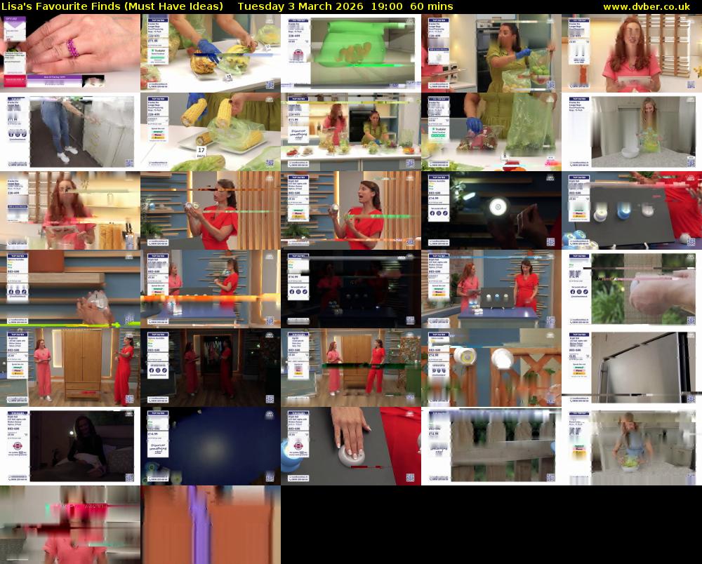 Lisa's Favourite Finds (Must Have Ideas) Tuesday 3 March 2026 19:00 - 20:00