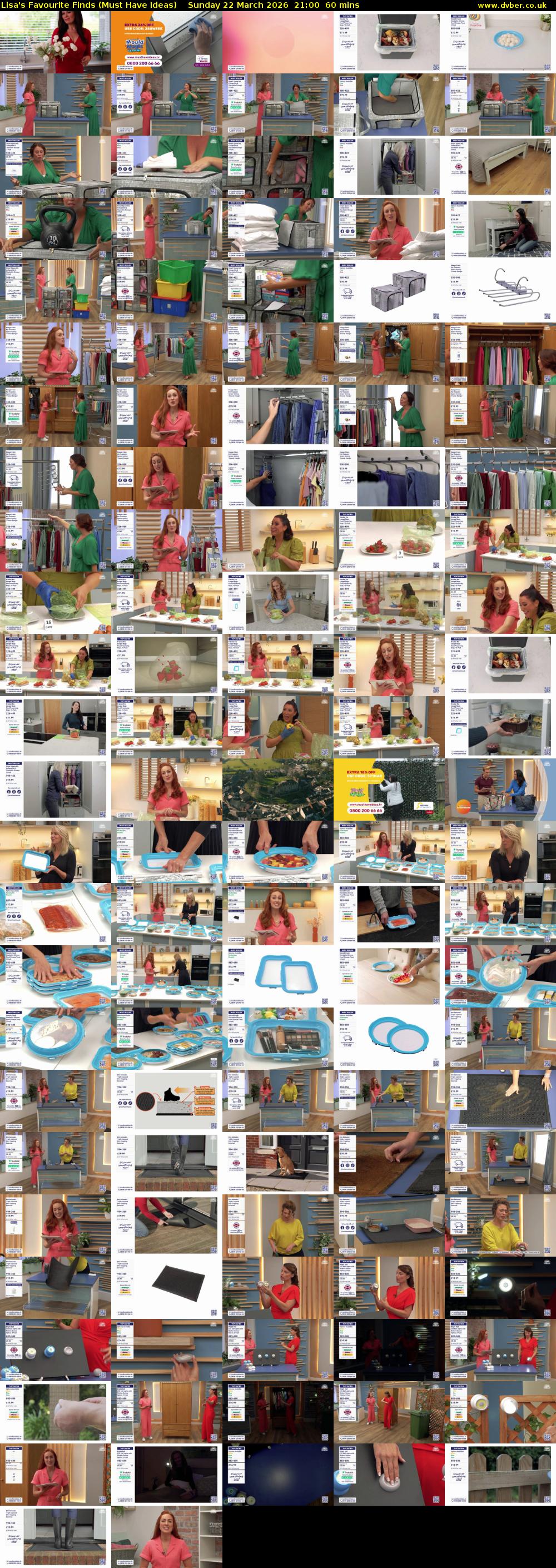 Lisa's Favourite Finds (Must Have Ideas) Sunday 22 March 2026 21:00 - 22:00