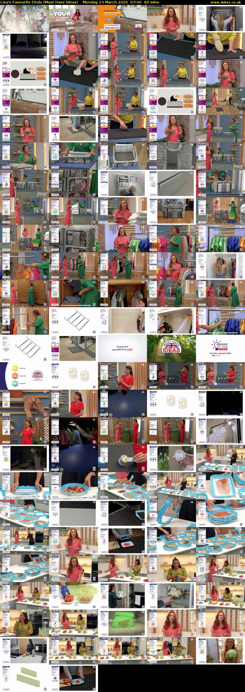 Lisa's Favourite Finds (Must Have Ideas) Monday 23 March 2026 07:00 - 08:00