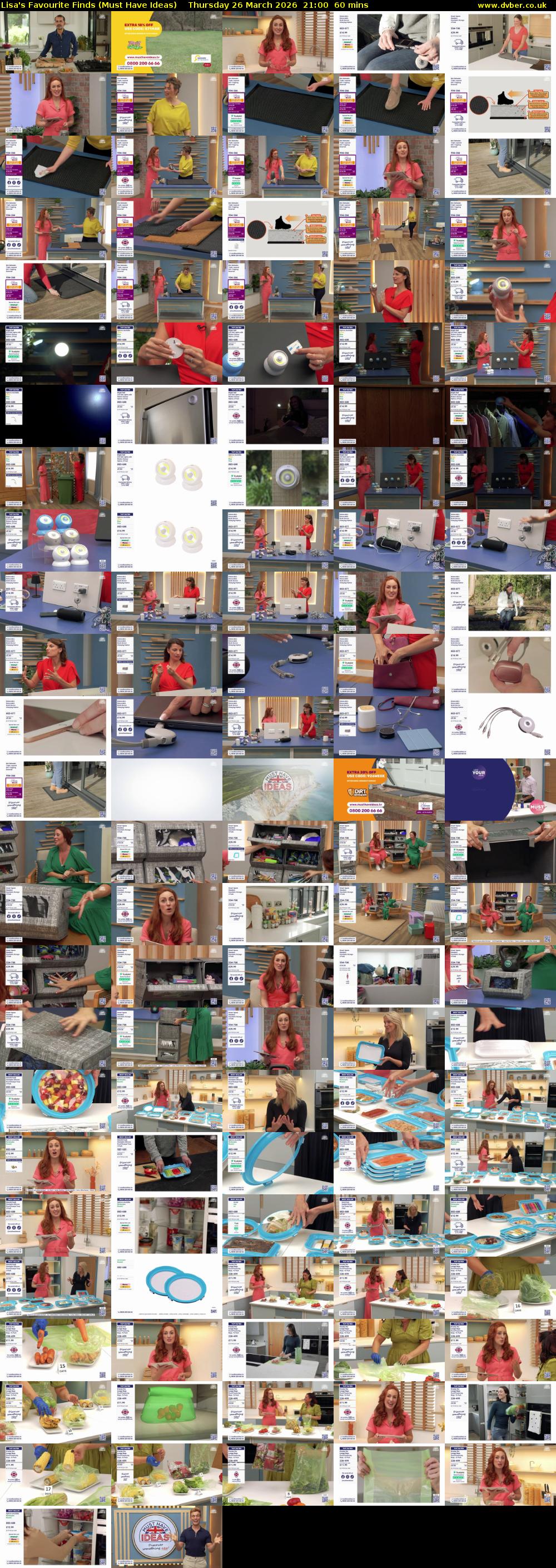 Lisa's Favourite Finds (Must Have Ideas) Thursday 26 March 2026 21:00 - 22:00