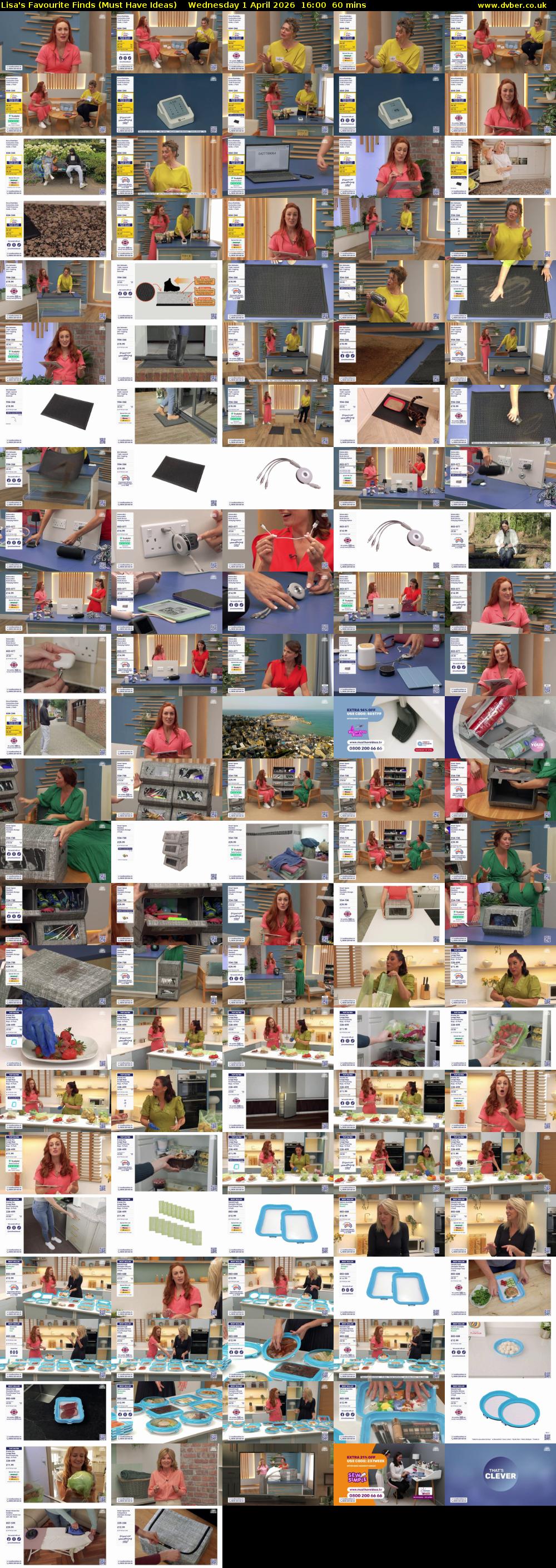 Lisa's Favourite Finds (Must Have Ideas) Wednesday 1 April 2026 16:00 - 17:00