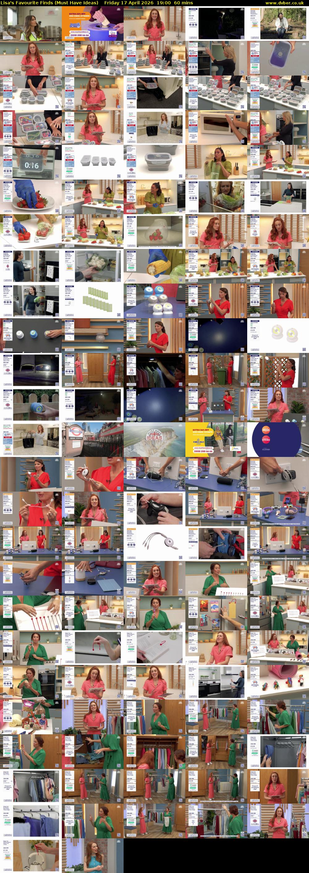 Lisa's Favourite Finds (Must Have Ideas) Friday 17 April 2026 19:00 - 20:00