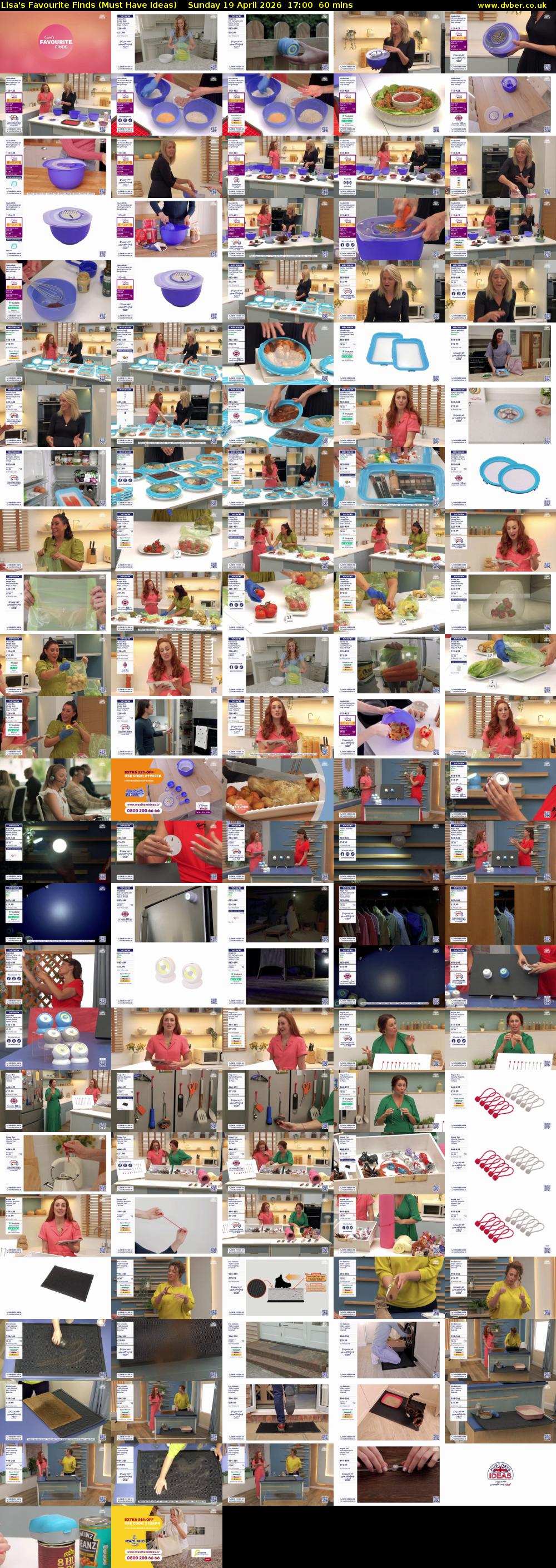 Lisa's Favourite Finds (Must Have Ideas) Sunday 19 April 2026 17:00 - 18:00