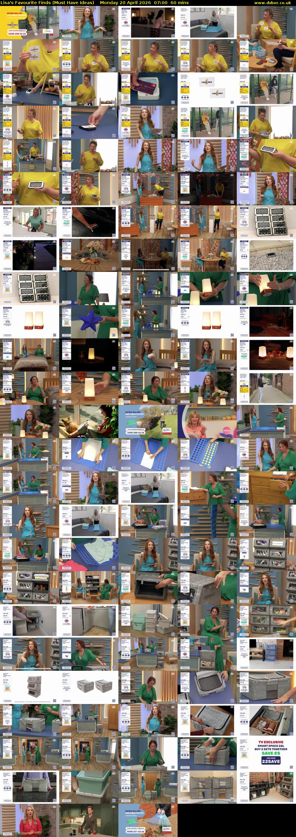 Lisa's Favourite Finds (Must Have Ideas) Monday 20 April 2026 07:00 - 08:00