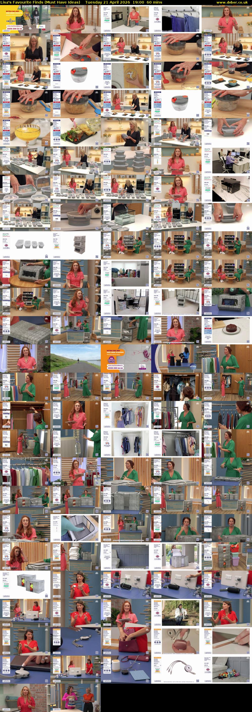Lisa's Favourite Finds (Must Have Ideas) Tuesday 21 April 2026 19:00 - 20:00