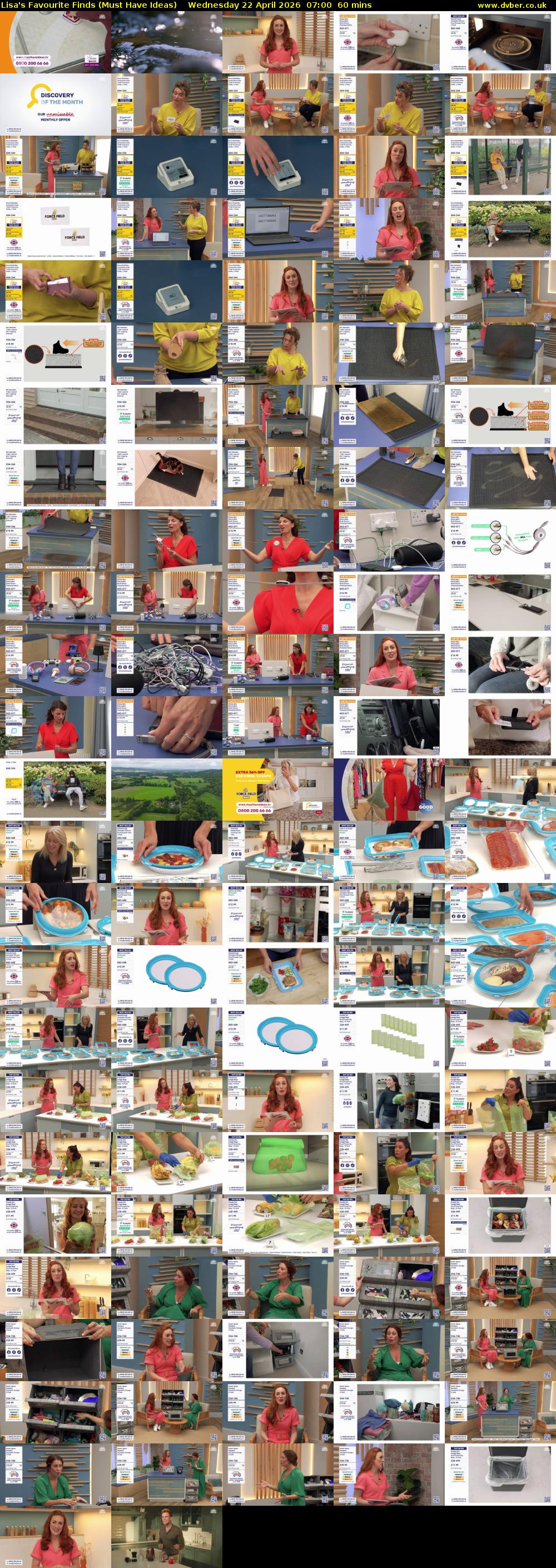 Lisa's Favourite Finds (Must Have Ideas) Wednesday 22 April 2026 07:00 - 08:00