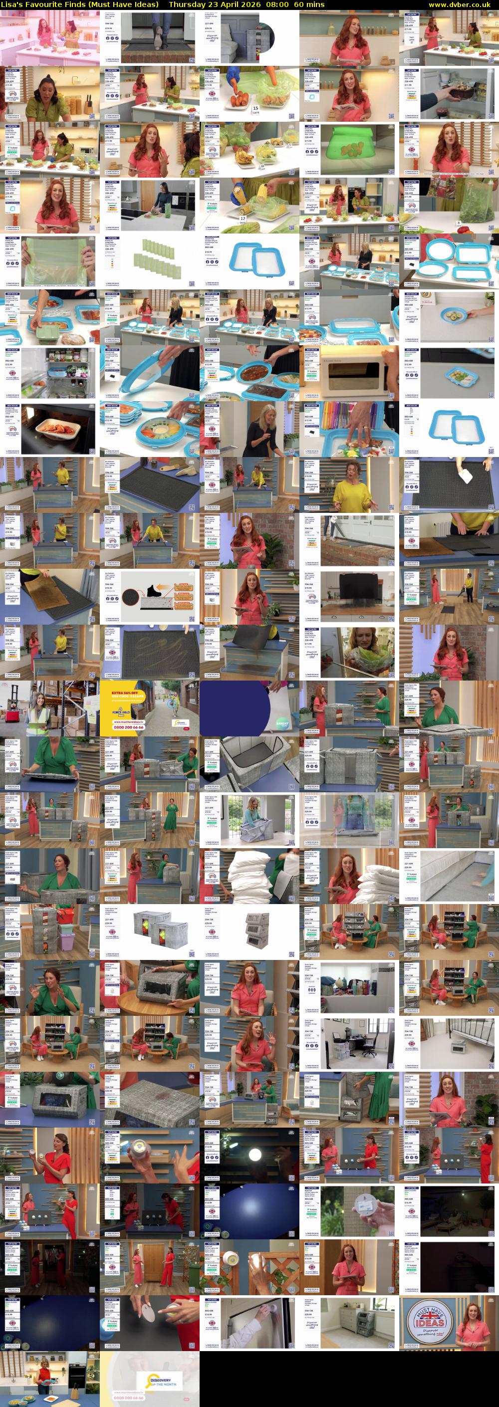 Lisa's Favourite Finds (Must Have Ideas) Thursday 23 April 2026 08:00 - 09:00