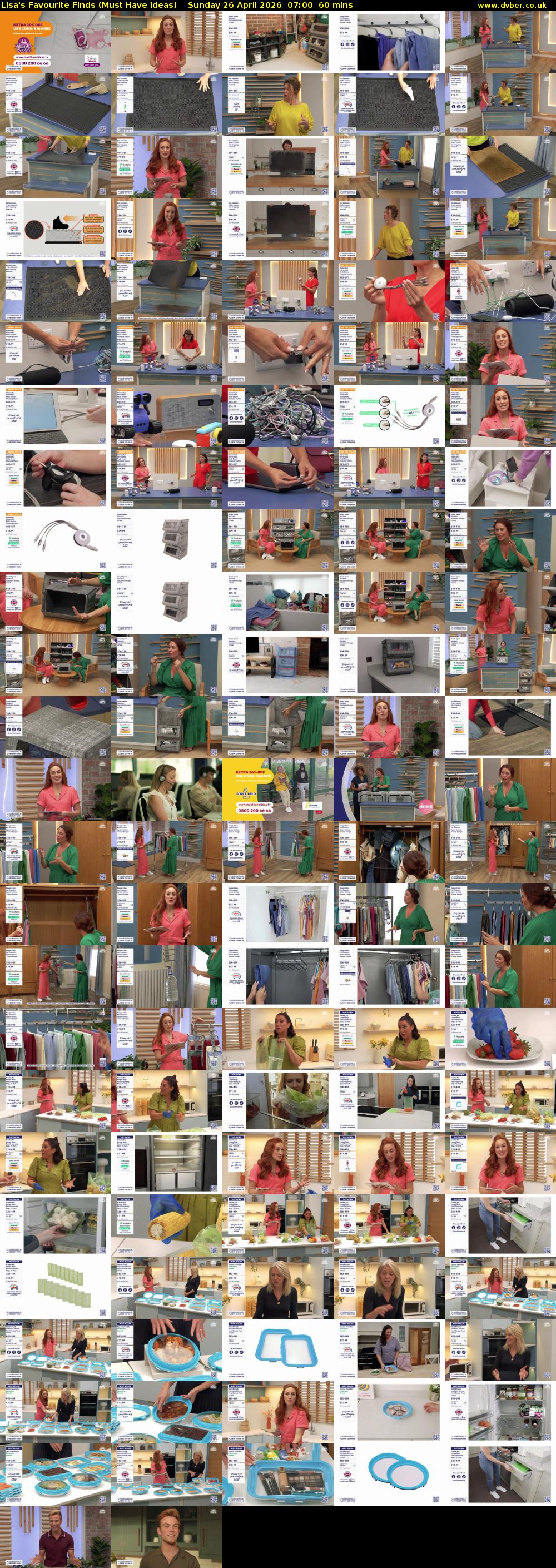 Lisa's Favourite Finds (Must Have Ideas) Sunday 26 April 2026 07:00 - 08:00