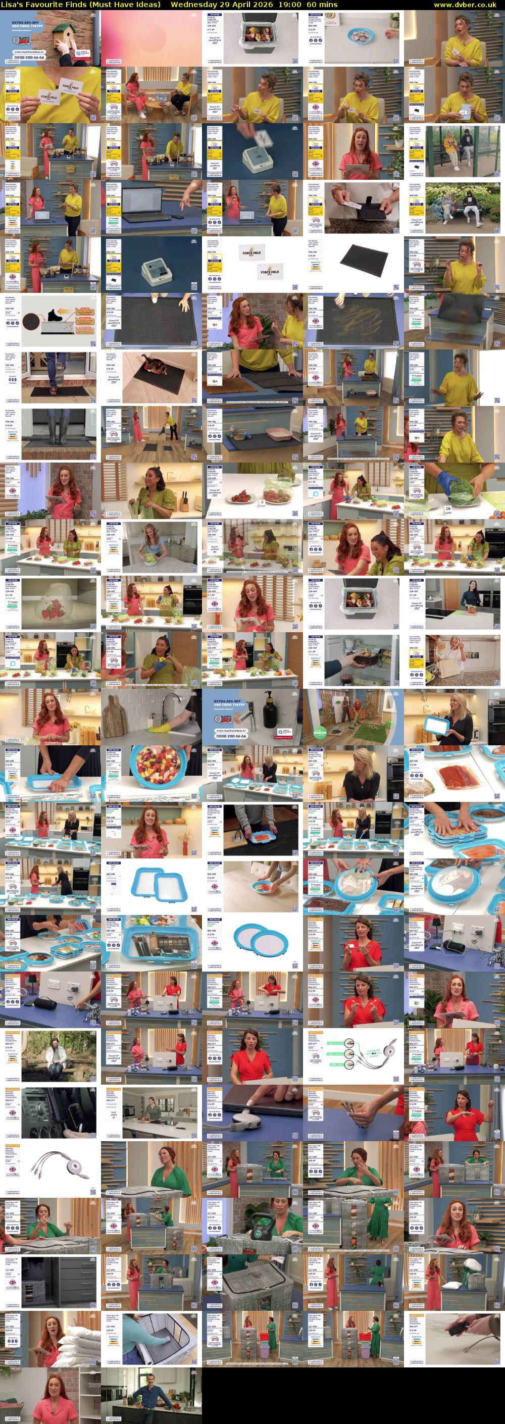 Lisa's Favourite Finds (Must Have Ideas) Wednesday 29 April 2026 19:00 - 20:00