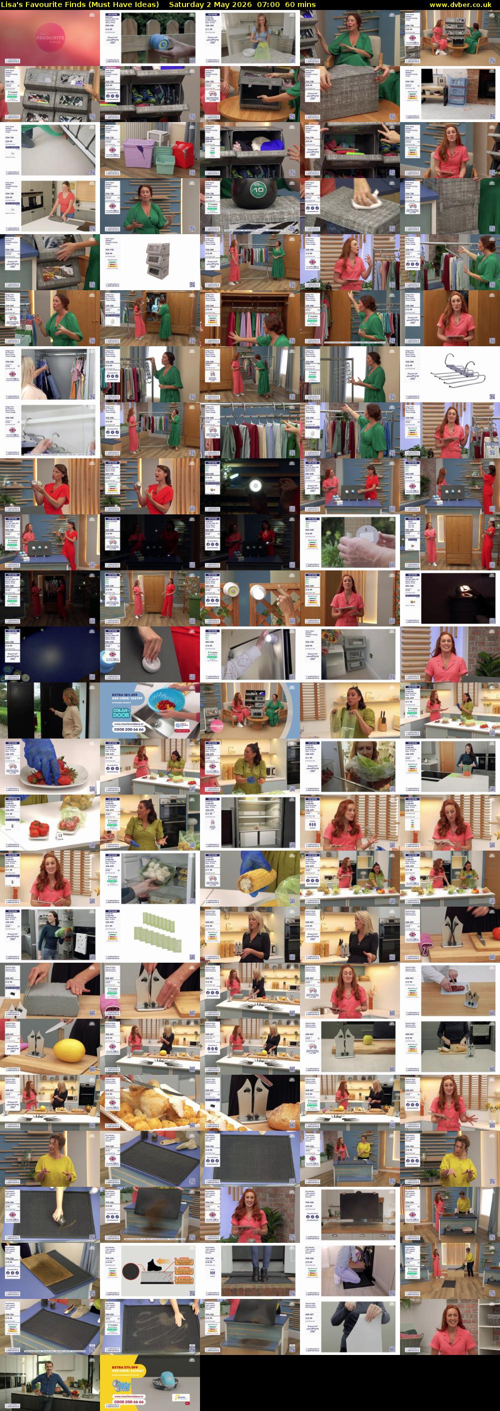 Lisa's Favourite Finds (Must Have Ideas) Saturday 2 May 2026 07:00 - 08:00