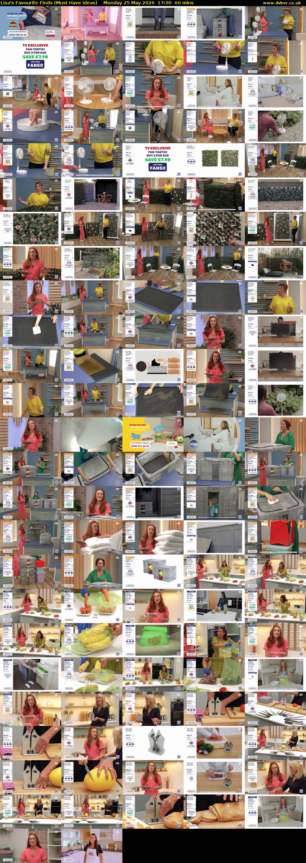 Lisa's Favourite Finds (Must Have Ideas) Monday 25 May 2026 17:00 - 18:00