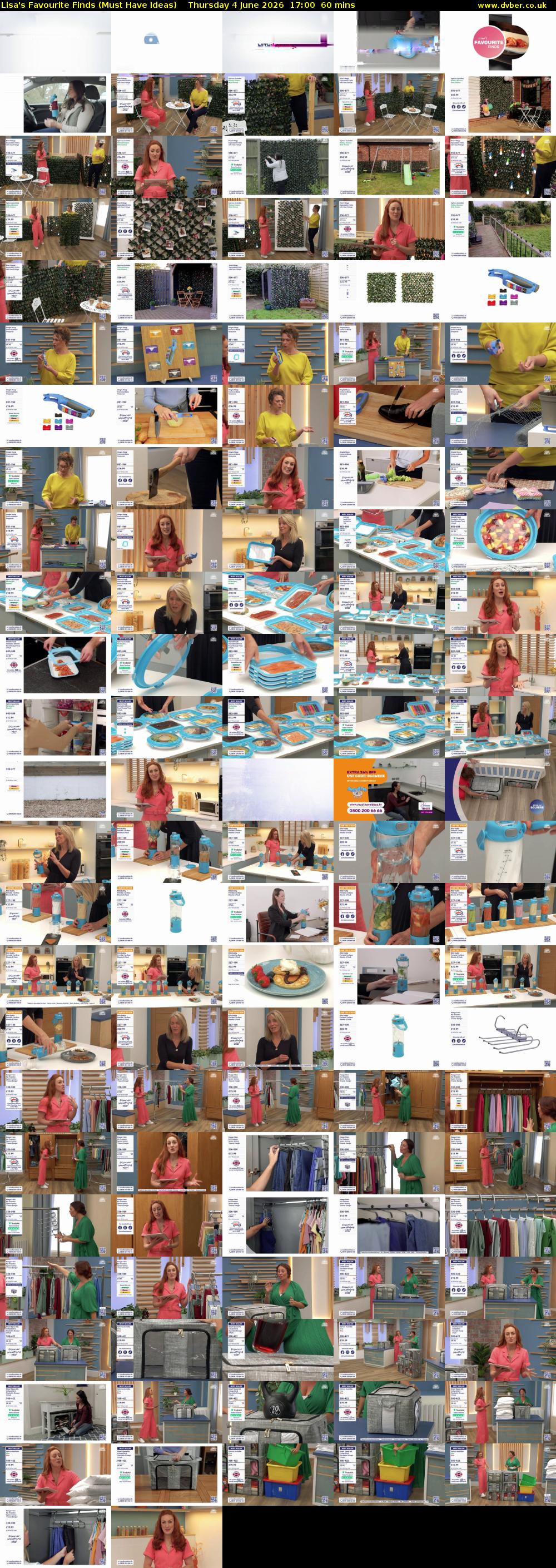 Lisa's Favourite Finds (Must Have Ideas) Thursday 4 June 2026 17:00 - 18:00