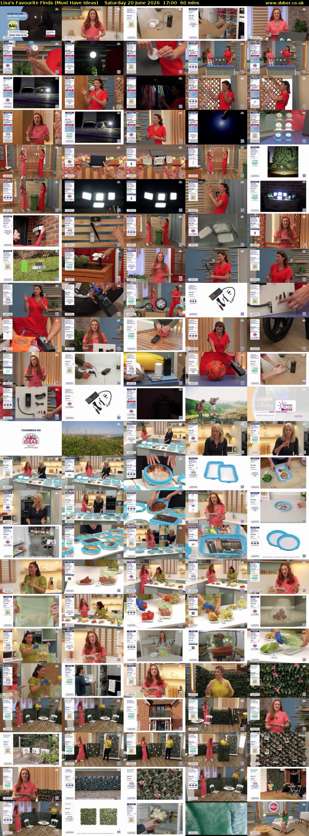 Lisa's Favourite Finds (Must Have Ideas) Saturday 20 June 2026 17:00 - 18:00