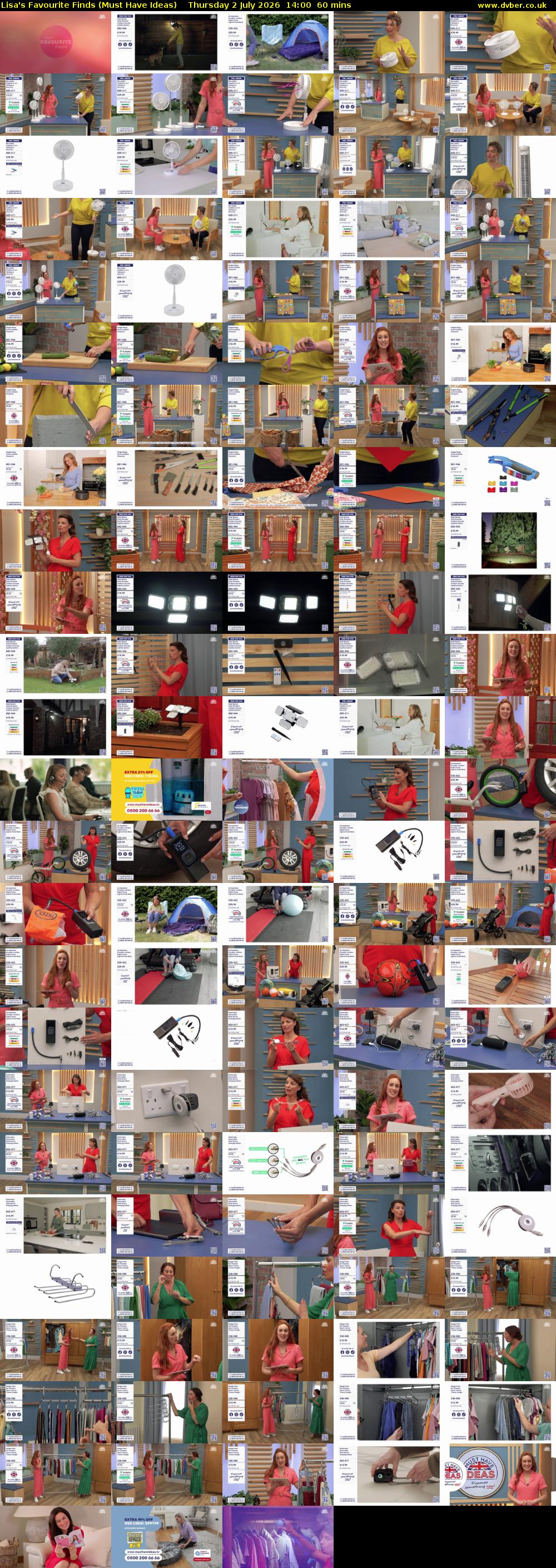 Lisa's Favourite Finds (Must Have Ideas) Thursday 2 July 2026 14:00 - 15:00