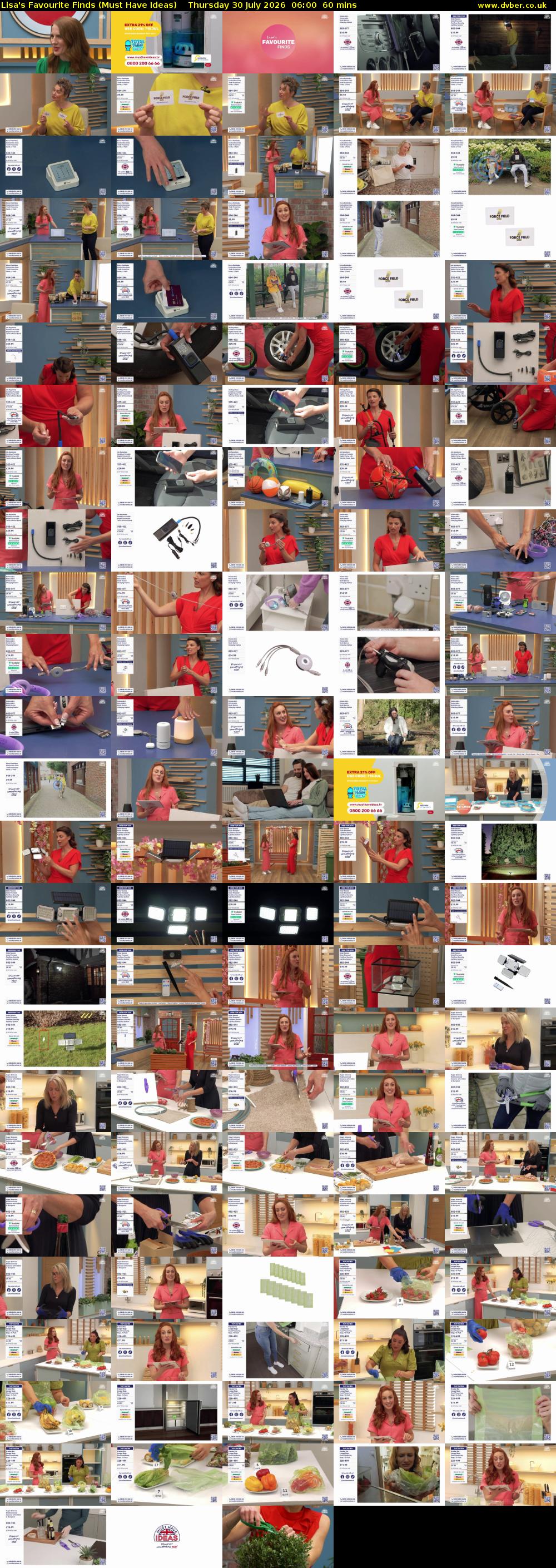 Lisa's Favourite Finds (Must Have Ideas) Thursday 30 July 2026 06:00 - 07:00