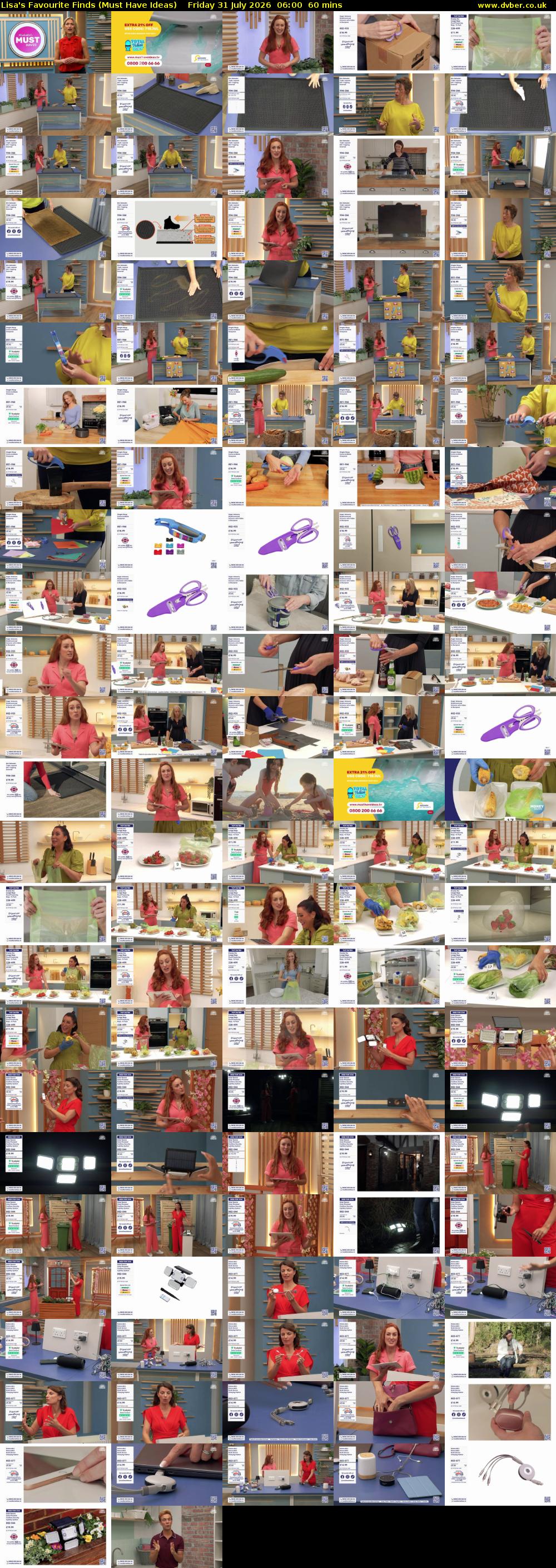Lisa's Favourite Finds (Must Have Ideas) Friday 31 July 2026 06:00 - 07:00