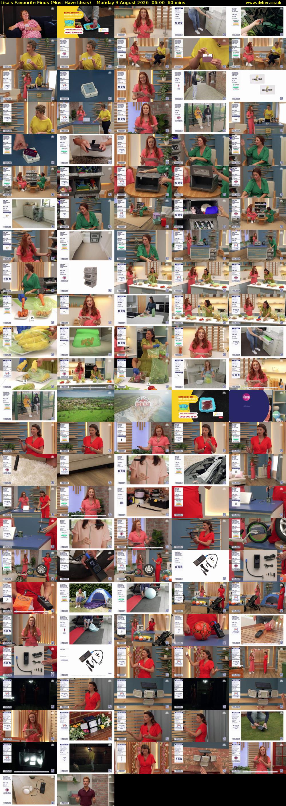 Lisa's Favourite Finds (Must Have Ideas) Monday 3 August 2026 06:00 - 07:00
