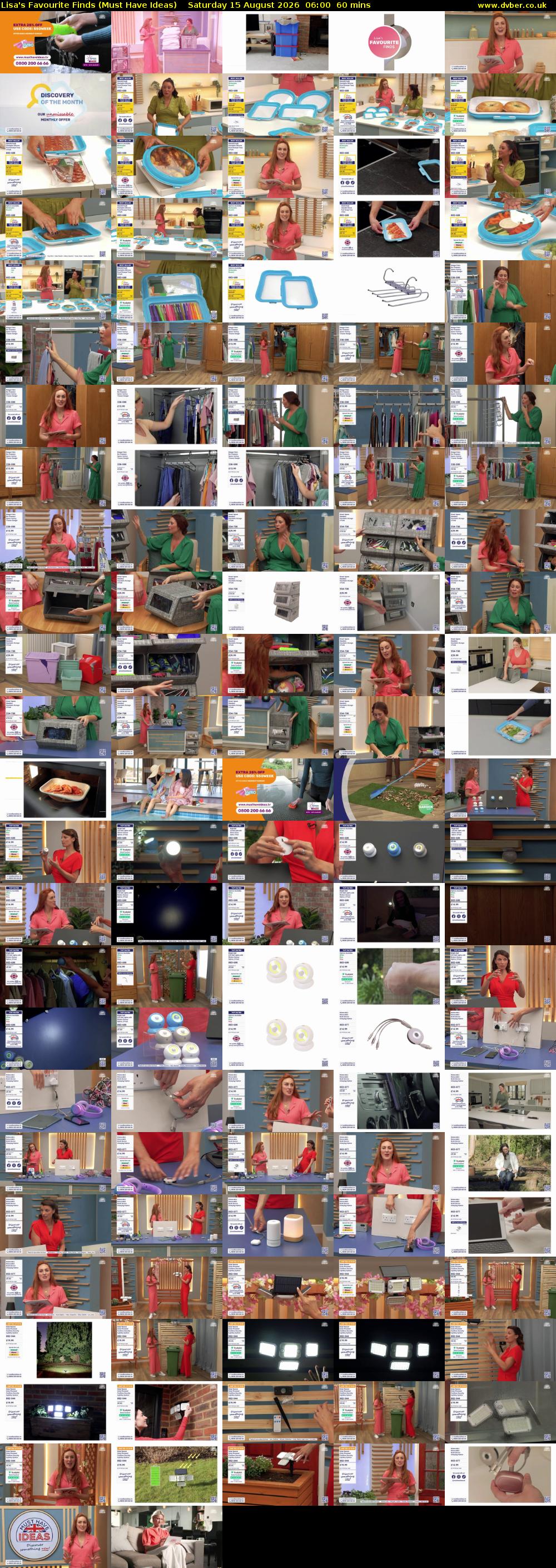 Lisa's Favourite Finds (Must Have Ideas) Saturday 15 August 2026 06:00 - 07:00