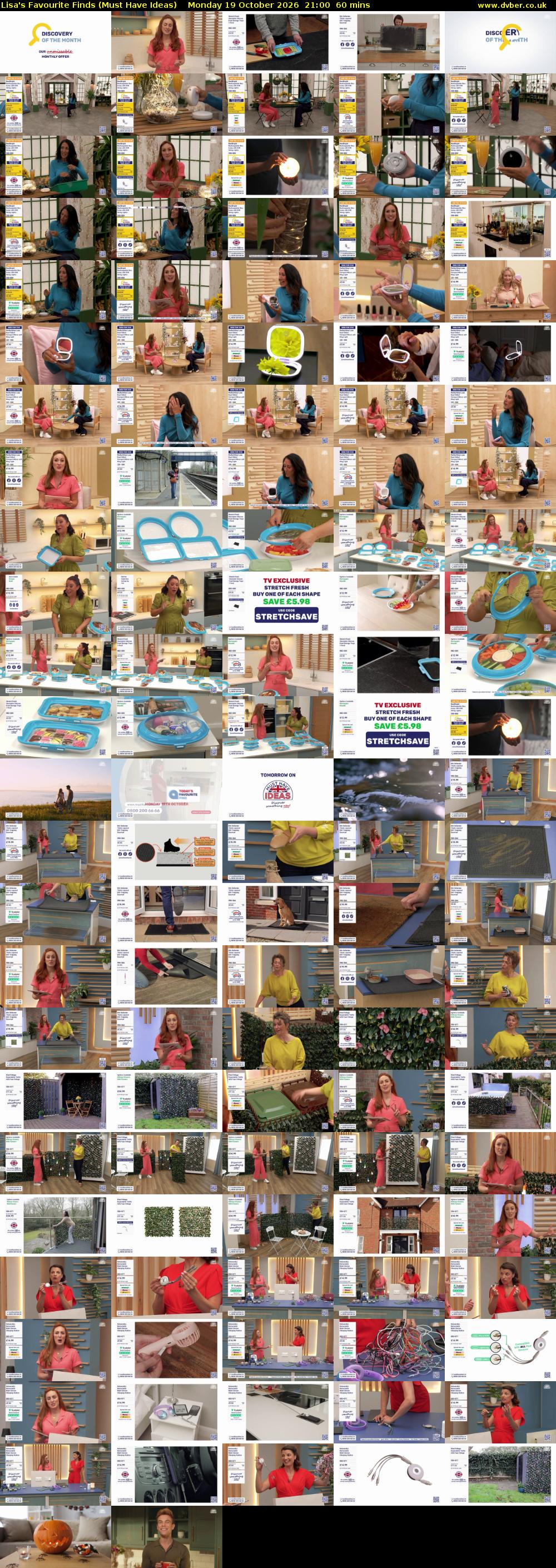 Lisa's Favourite Finds (Must Have Ideas) Monday 19 October 2026 21:00 - 22:00
