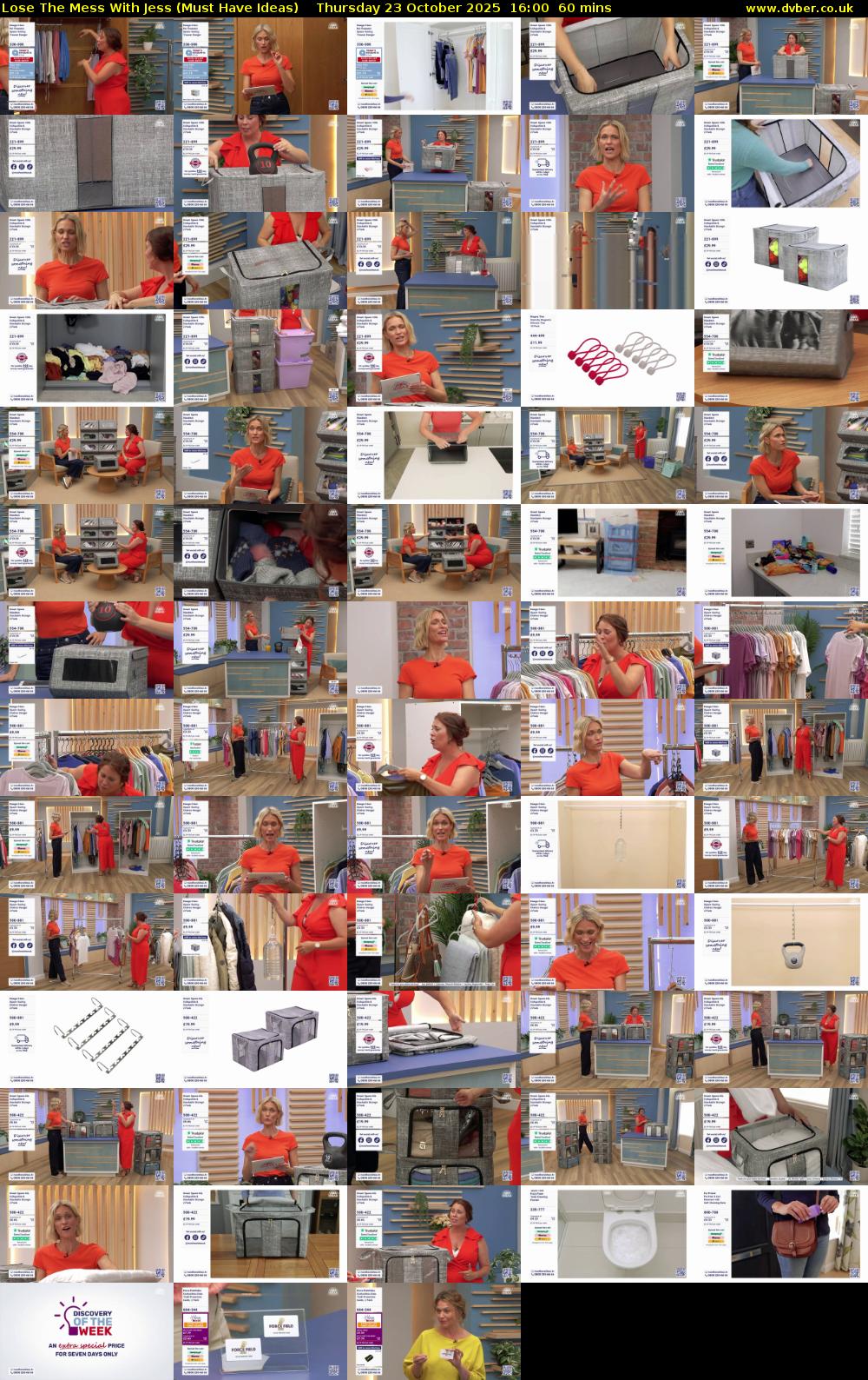 Lose The Mess With Jess (Must Have Ideas) Thursday 23 October 2025 16:00 - 17:00