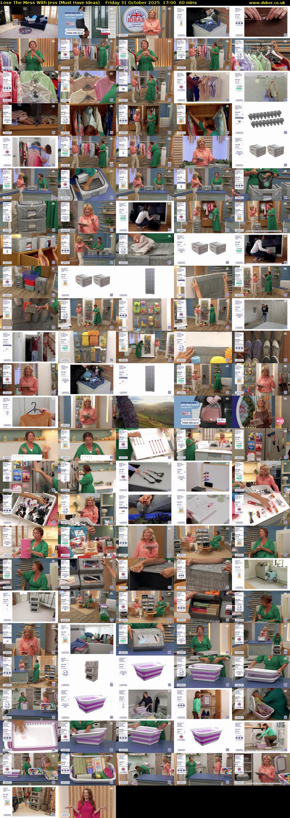 Lose The Mess With Jess (Must Have Ideas) Friday 31 October 2025 17:00 - 18:00