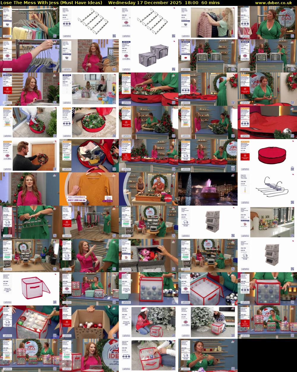 Lose The Mess With Jess (Must Have Ideas) Wednesday 17 December 2025 18:00 - 19:00