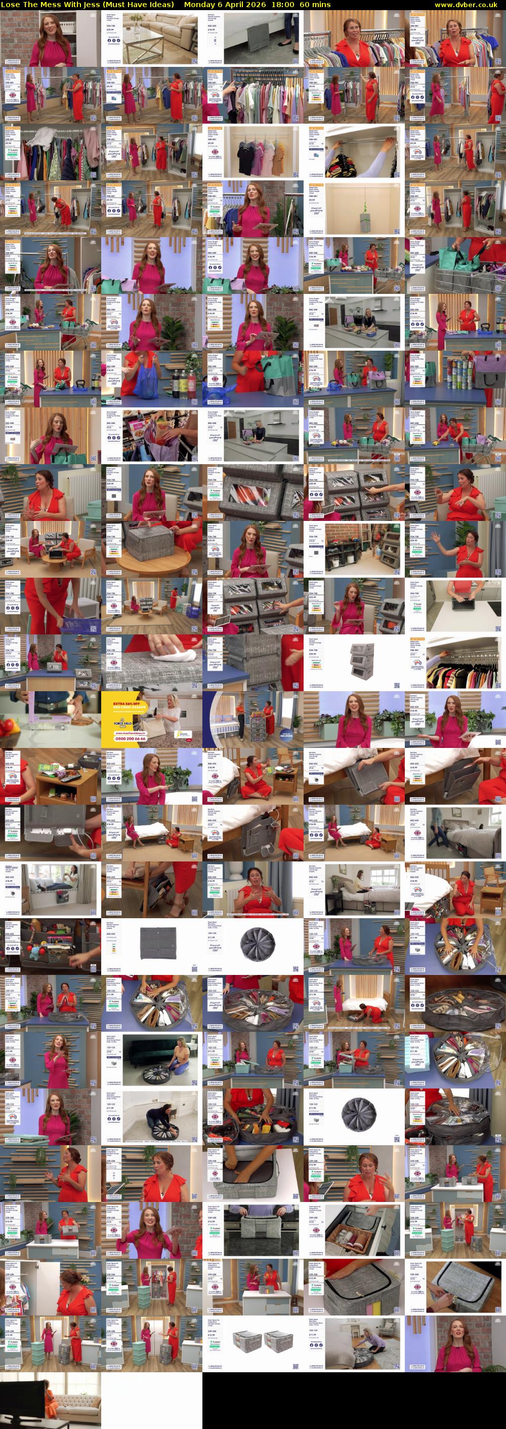 Lose The Mess With Jess (Must Have Ideas) Monday 6 April 2026 18:00 - 19:00