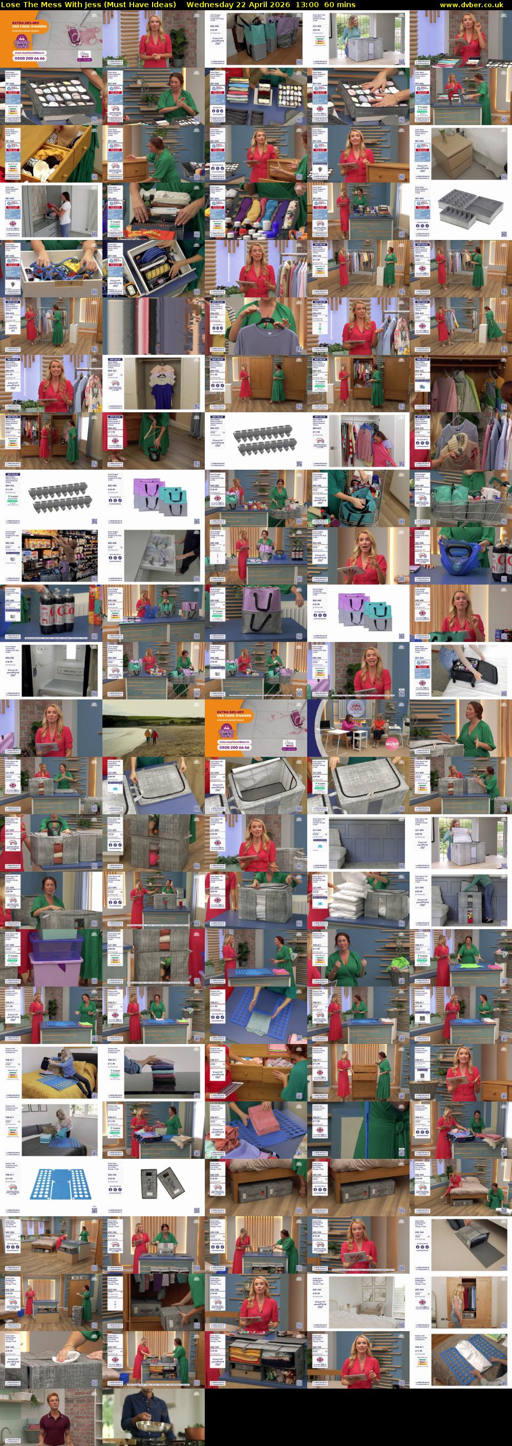 Lose The Mess With Jess (Must Have Ideas) Wednesday 22 April 2026 13:00 - 14:00