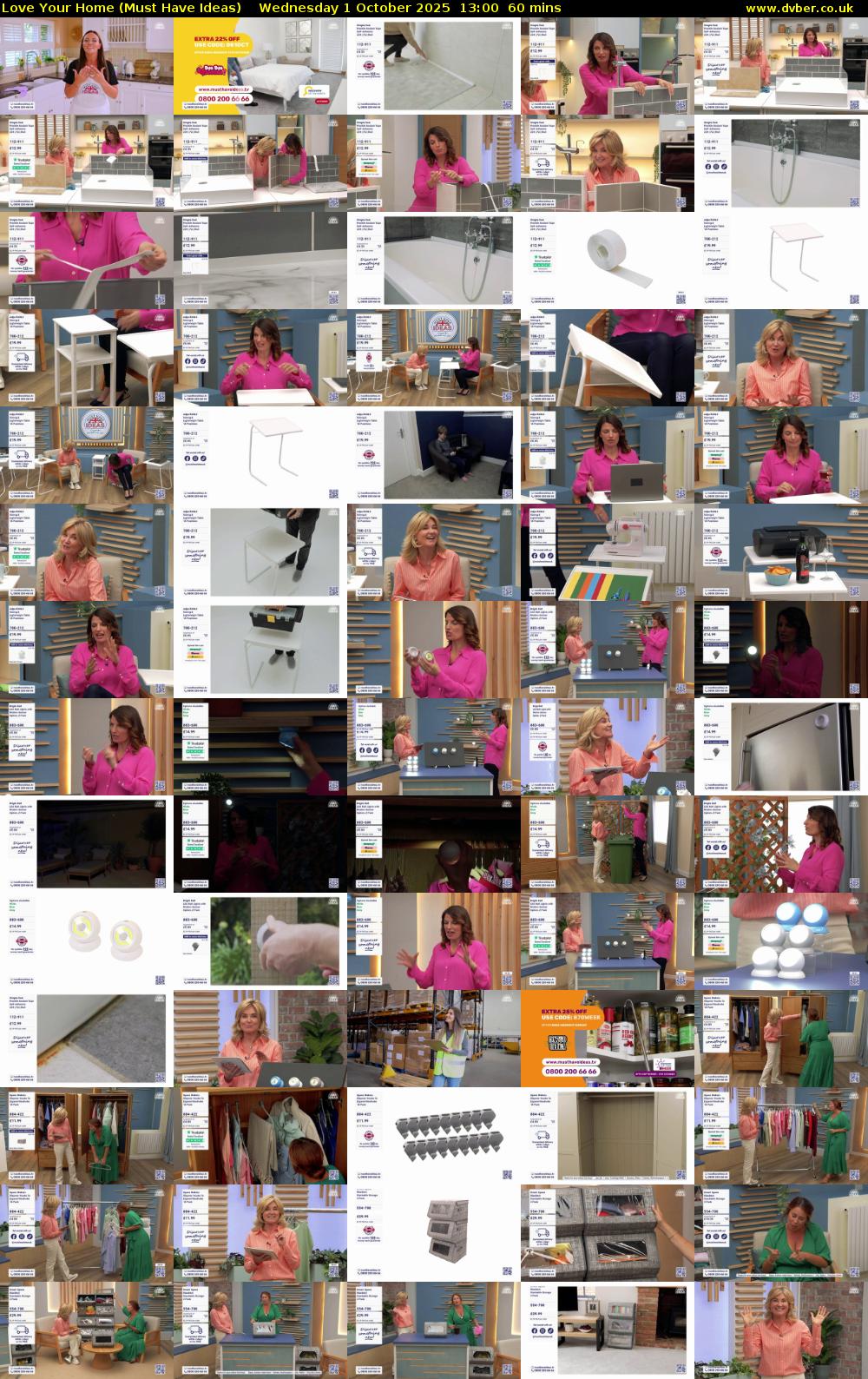 Love Your Home (Must Have Ideas) Wednesday 1 October 2025 13:00 - 14:00