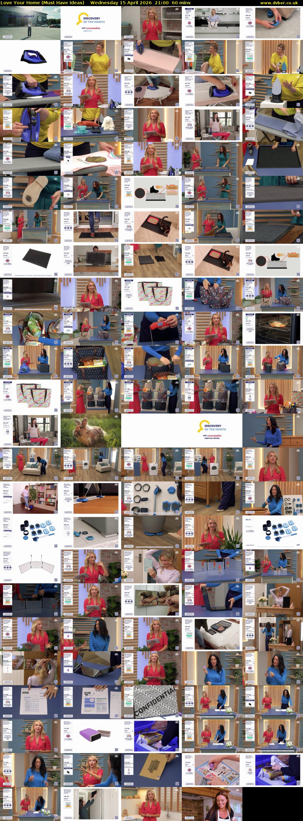 Love Your Home (Must Have Ideas) Wednesday 15 April 2026 21:00 - 22:00